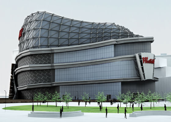 Westfield shopping centre rendering